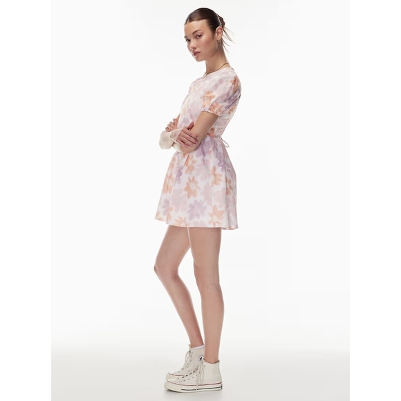 Aritzia Sunday Best Saida Floral Mini Babydoll Dress ~ Size Small - Picture 2 of 16